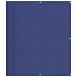 vidaXL Pantalla de balcón 100% poliéster Oxford azul 120x800 cm