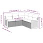 vidaXL Set de muebles de jardín 5 pzas y cojines ratán sintético negro vidaXL Set de muebles de jardín 5 pzas y cojines ratán sintético negro