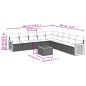 vidaXL Set de sofás de jardín 10 pzas cojines ratán sintético negro vidaXL Set de sofás de jardín 10 pzas cojines ratán sintético negro