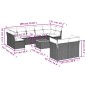 vidaXL Set de sofás de jardín 10 pzas con cojines ratán sintético gris vidaXL Set de sofás de jardín 10 pzas con cojines ratán sintético gris