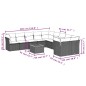 vidaXL Set de sofás de jardín 11pzas con cojines ratán sintético beige