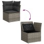 vidaXL Set de sofás de jardín 12 pzas con cojines ratán sintético gris vidaXL Set de sofás de jardín 12 pzas con cojines ratán sintético gris