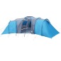 vidaXL Tienda de campaña 12 personas tafetán 185T azul 840x720x200 cm vidaXL Tienda de campaña 12 personas tafetán 185T azul 840x720x200 cm