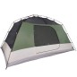 vidaXL Tienda de campaña 4 personas tafetán 190T verde 350x280x155 cm vidaXL Tienda de campaña 4 personas tafetán 190T verde 350x280x155 cm