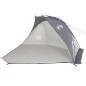 vidaXL Tienda de playa tafetán 185T gris 268x223x125 cm vidaXL Tienda de playa tafetán 185T gris 268x223x125 cm