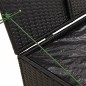 vidaXL Caja de almacenaje de jardín ratán sintético negro 291L vidaXL Caja de almacenaje de jardín ratán sintético negro 291L