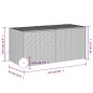 vidaXL Caja de almacenaje jardín con ruedas ratán PE marrón 283L vidaXL Caja de almacenaje jardín con ruedas ratán PE marrón 283L