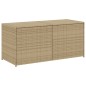 vidaXL Caja de almacenaje de jardín ratán sintético beige mezcla 283L vidaXL Caja de almacenaje de jardín ratán sintético beige mezcla 283L