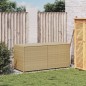 vidaXL Caja de almacenaje de jardín ratán sintético beige mezcla 283L vidaXL Caja de almacenaje de jardín ratán sintético beige mezcla 283L