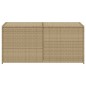 vidaXL Caja de almacenaje de jardín ratán sintético beige mezcla 283L vidaXL Caja de almacenaje de jardín ratán sintético beige mezcla 283L