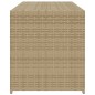 vidaXL Caja de almacenaje de jardín ratán sintético beige mezcla 283L vidaXL Caja de almacenaje de jardín ratán sintético beige mezcla 283L