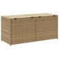 vidaXL Caja de almacenaje de jardín ratán sintético beige mezcla 283L vidaXL Caja de almacenaje de jardín ratán sintético beige mezcla 283L