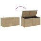vidaXL Caja de almacenaje de jardín ratán sintético beige mezcla 283L vidaXL Caja de almacenaje de jardín ratán sintético beige mezcla 283L