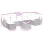 vidaXL Set de sofás de jardín 8 pzas y cojines ratán sintético gris vidaXL Set de sofás de jardín 8 pzas y cojines ratán sintético gris