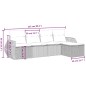 vidaXL Juego de sofás jardín con cojines 5 pzas ratán sintético beige vidaXL Juego de sofás jardín con cojines 5 pzas ratán sintético beige
