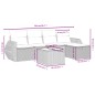 vidaXL Set de sofás de jardín 6 piezas y cojines ratán sintético negro vidaXL Set de sofás de jardín 6 piezas y cojines ratán sintético negro