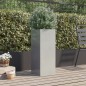 vidaXL Jardinera de acero inoxidable plateado 32x27,5x75 cm vidaXL Jardinera de acero inoxidable plateado 32x27,5x75 cm
