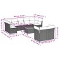 vidaXL Set de sofás de jardín 10 pzas cojines ratán sintético negro vidaXL Set de sofás de jardín 10 pzas cojines ratán sintético negro