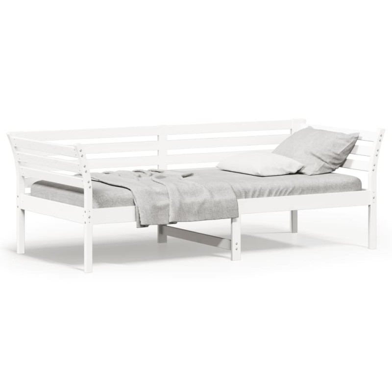vidaXL Sofá cama madera maciza de pino blanco 80x200 cm vidaXL Sofá cama madera maciza de pino blanco 80x200 cm