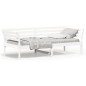 vidaXL Sofá cama madera maciza de pino blanco 80x200 cm vidaXL Sofá cama madera maciza de pino blanco 80x200 cm