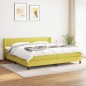 vidaXL Cama box spring con colchón tela verde 200x200 cm vidaXL Cama box spring con colchón tela verde 200x200 cm