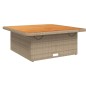 vidaXL Set comedor de jardín 2 pzas con cojines ratán sintético beige vidaXL Set comedor de jardín 2 pzas con cojines ratán sintético beige