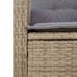 vidaXL Set comedor de jardín 2 pzas con cojines ratán sintético beige vidaXL Set comedor de jardín 2 pzas con cojines ratán sintético beige