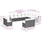 vidaXL Set de sofás de jardín y cojines 12 pzas ratán sintético negro vidaXL Set de sofás de jardín y cojines 12 pzas ratán sintético negro