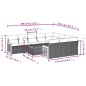 vidaXL Set de sofás de jardín 11 pzas y cojines ratán sintético gris vidaXL Set de sofás de jardín 11 pzas y cojines ratán sintético gris
