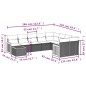 vidaXL Set de sofás de jardín 10 pzas cojines ratán sintético negro vidaXL Set de sofás de jardín 10 pzas cojines ratán sintético negro