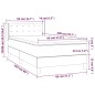 vidaXL Cama box spring con colchón tela color crema 80x200 cm vidaXL Cama box spring con colchón tela color crema 80x200 cm