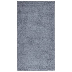 vidaXL Alfombra de pelo largo moderna azul 80x150 cm