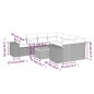 vidaXL Set de sofás de jardín 8 piezas y cojines ratán sintético negro vidaXL Set de sofás de jardín 8 piezas y cojines ratán sintético negro