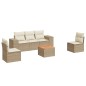 vidaXL Juego de sofás jardín con cojines 6 pzas ratán sintético beige vidaXL Juego de sofás jardín con cojines 6 pzas ratán sintético beige
