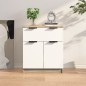vidaXL Aparador madera contrachapada blanco y roble Sonoma 60x30x70 cm vidaXL Aparador madera contrachapada blanco y roble Sonoma 60x30x70 cm