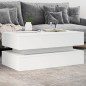 vidaXL Mesa de centro con luces LED blanco 90x50x40 cm vidaXL Mesa de centro con luces LED blanco 90x50x40 cm