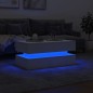 vidaXL Mesa de centro con luces LED blanco 90x50x40 cm vidaXL Mesa de centro con luces LED blanco 90x50x40 cm