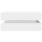 vidaXL Mesa de centro con luces LED blanco 90x50x40 cm vidaXL Mesa de centro con luces LED blanco 90x50x40 cm