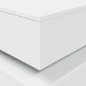 vidaXL Mesa de centro con luces LED blanco 90x50x40 cm vidaXL Mesa de centro con luces LED blanco 90x50x40 cm