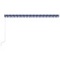 vidaXL Toldo con LED y sensor de viento azul y blanco 500x300 cm vidaXL Toldo con LED y sensor de viento azul y blanco 500x300 cm