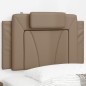 vidaXL Cabecero de cama acolchado cuero sintético capuchino 80 cm vidaXL Cabecero de cama acolchado cuero sintético capuchino 80 cm