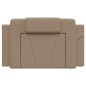 vidaXL Cabecero de cama acolchado cuero sintético capuchino 80 cm vidaXL Cabecero de cama acolchado cuero sintético capuchino 80 cm