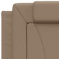 vidaXL Cabecero de cama acolchado cuero sintético capuchino 80 cm vidaXL Cabecero de cama acolchado cuero sintético capuchino 80 cm