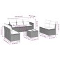 vidaXL Set de sofás de jardín 8 piezas y cojines ratán sintético negro vidaXL Set de sofás de jardín 8 piezas y cojines ratán sintético negro