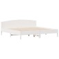 vidaXL Estructura cama cabecero madera maciza pino blanco 180x200 cm vidaXL Estructura cama cabecero madera maciza pino blanco 180x200 cm