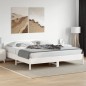 vidaXL Estructura cama cabecero madera maciza pino blanco 180x200 cm vidaXL Estructura cama cabecero madera maciza pino blanco 180x200 cm