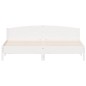 vidaXL Estructura cama cabecero madera maciza pino blanco 180x200 cm vidaXL Estructura cama cabecero madera maciza pino blanco 180x200 cm
