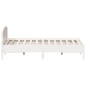 vidaXL Estructura cama cabecero madera maciza pino blanco 180x200 cm vidaXL Estructura cama cabecero madera maciza pino blanco 180x200 cm