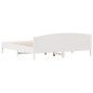 vidaXL Estructura cama cabecero madera maciza pino blanco 180x200 cm vidaXL Estructura cama cabecero madera maciza pino blanco 180x200 cm