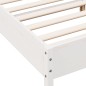 vidaXL Estructura cama cabecero madera maciza pino blanco 180x200 cm vidaXL Estructura cama cabecero madera maciza pino blanco 180x200 cm